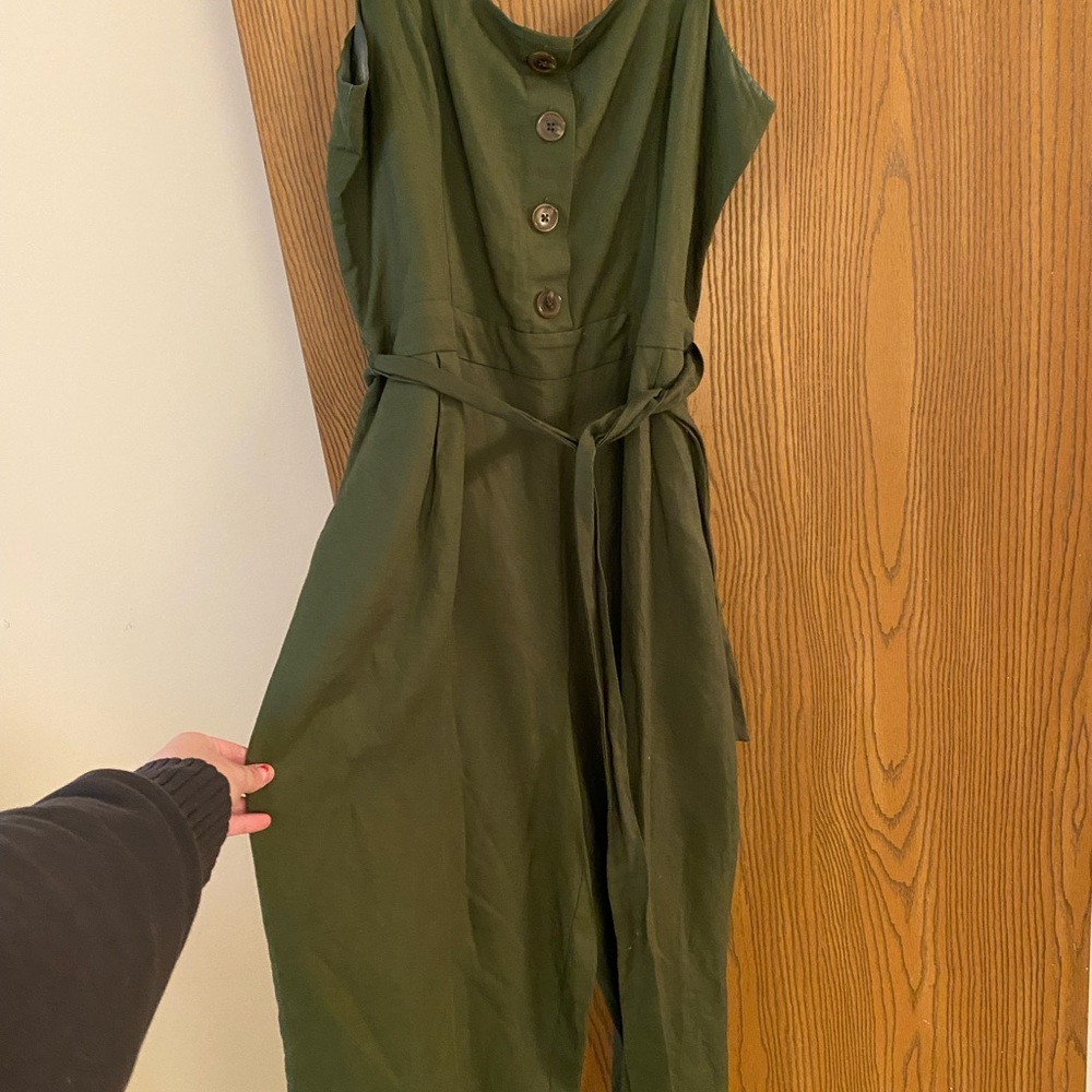 Army green jumpsuit